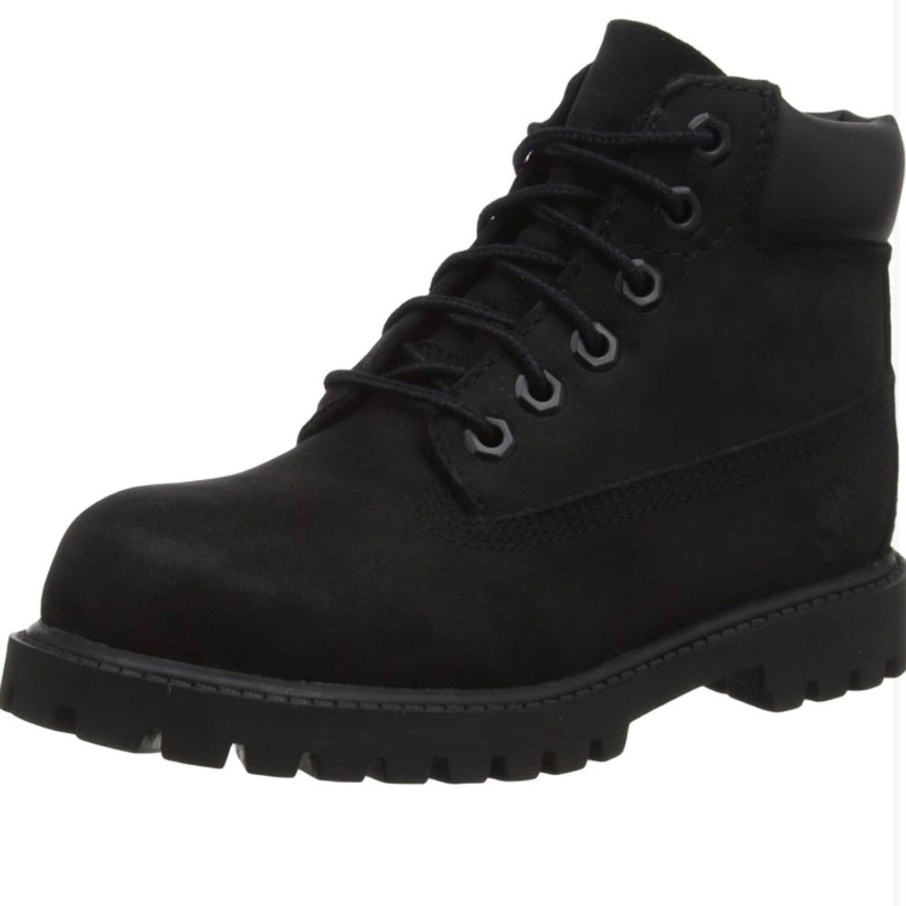 Black Timberland waterproof boots